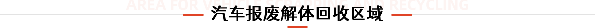 汽車(chē)報(bào)廢解體回收區(qū)域